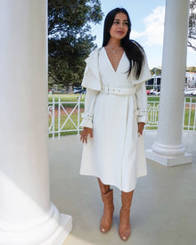 Women | Manhattan Cropped Trench | Off-White