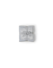 Baby | CozychicSatin Trim Receiving Blanket 30" X 30" | Blue