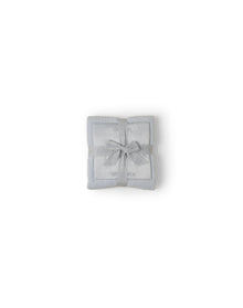 Baby | CozychicSatin Trim Receiving Blanket 30" X 30" | Blue