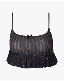 Babydoll Cropped Tank | Dark Navy
