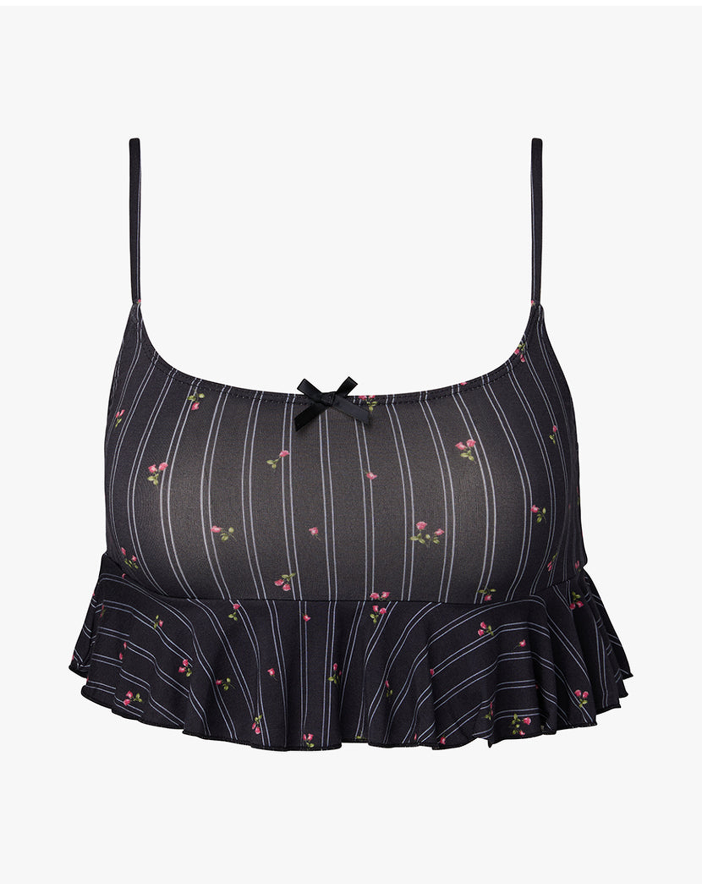 Babydoll Cropped Tank | Dark Navy