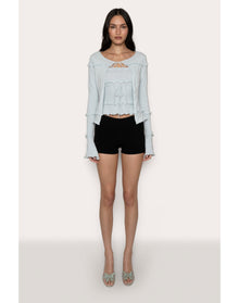 Balena Crochet Cardigan | Powder Blue