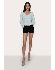 Balena Crochet Cardigan | Powder Blue
