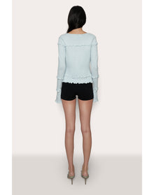 Balena Crochet Cardigan | Powder Blue