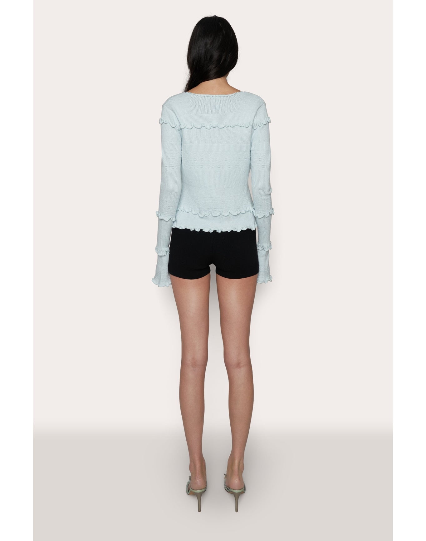 Balena Crochet Cardigan | Powder Blue