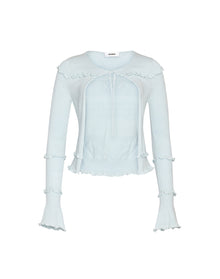 Balena Crochet Cardigan | Powder Blue