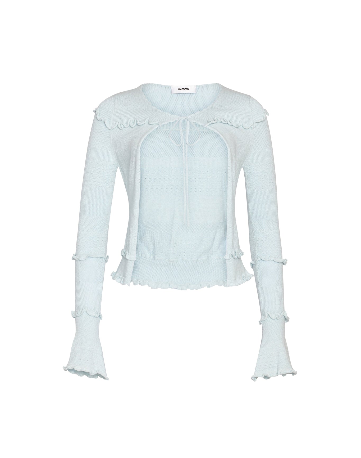 Balena Crochet Cardigan | Powder Blue