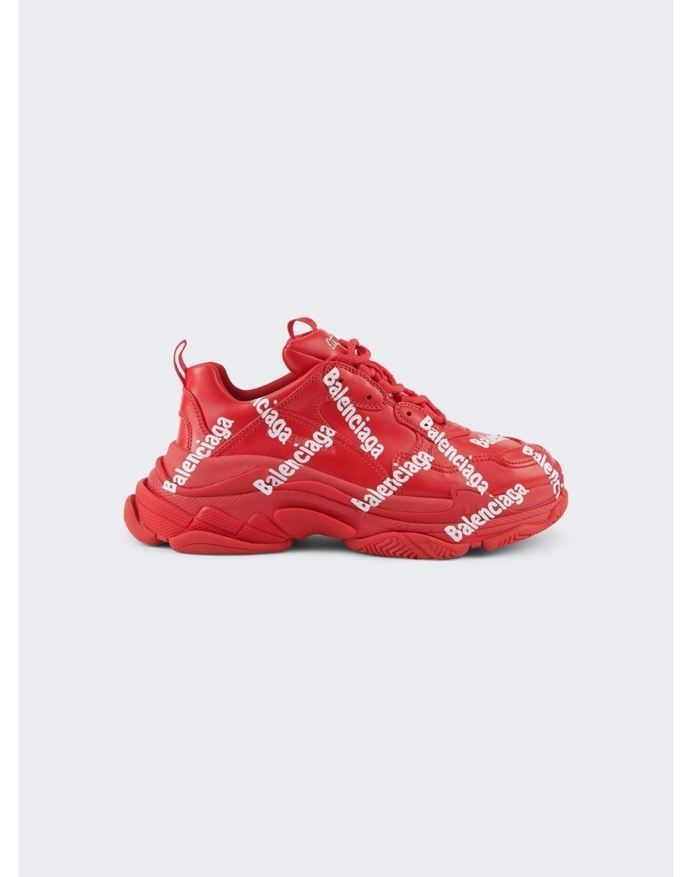 Balenciaga | Men | Triple S Logotype Sneaker | Red