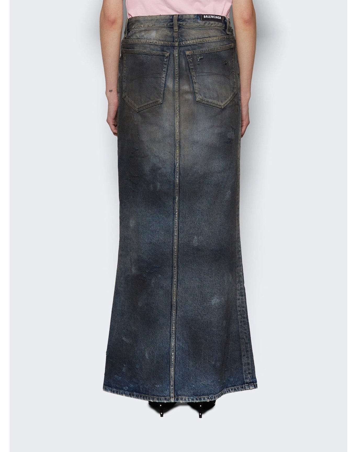 Balenciaga | Women | Maxi Skirt | Dirty Pale Blue