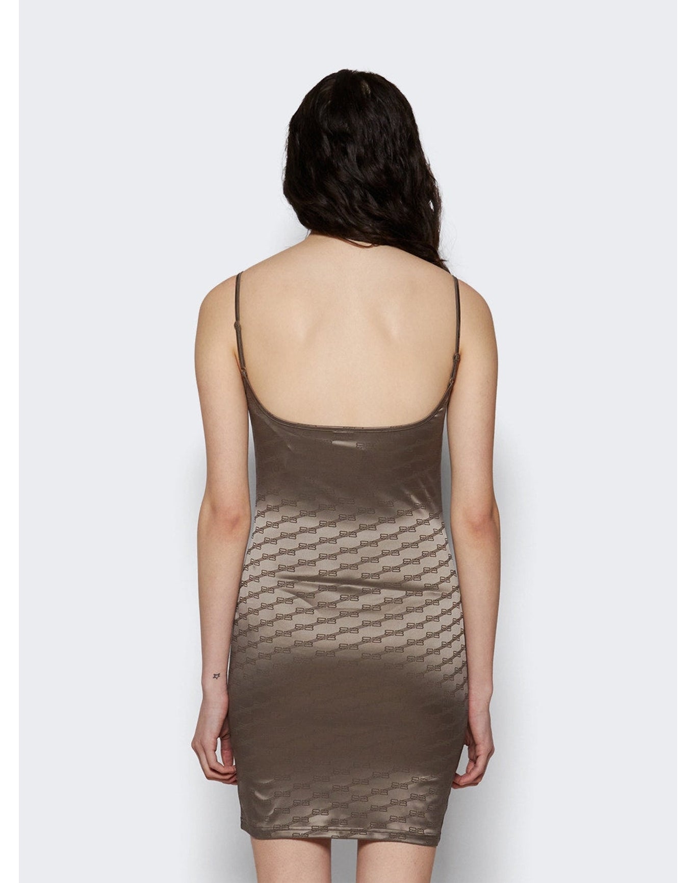 Balenciaga | Women | Underwear Slip Dress | Dark Beige