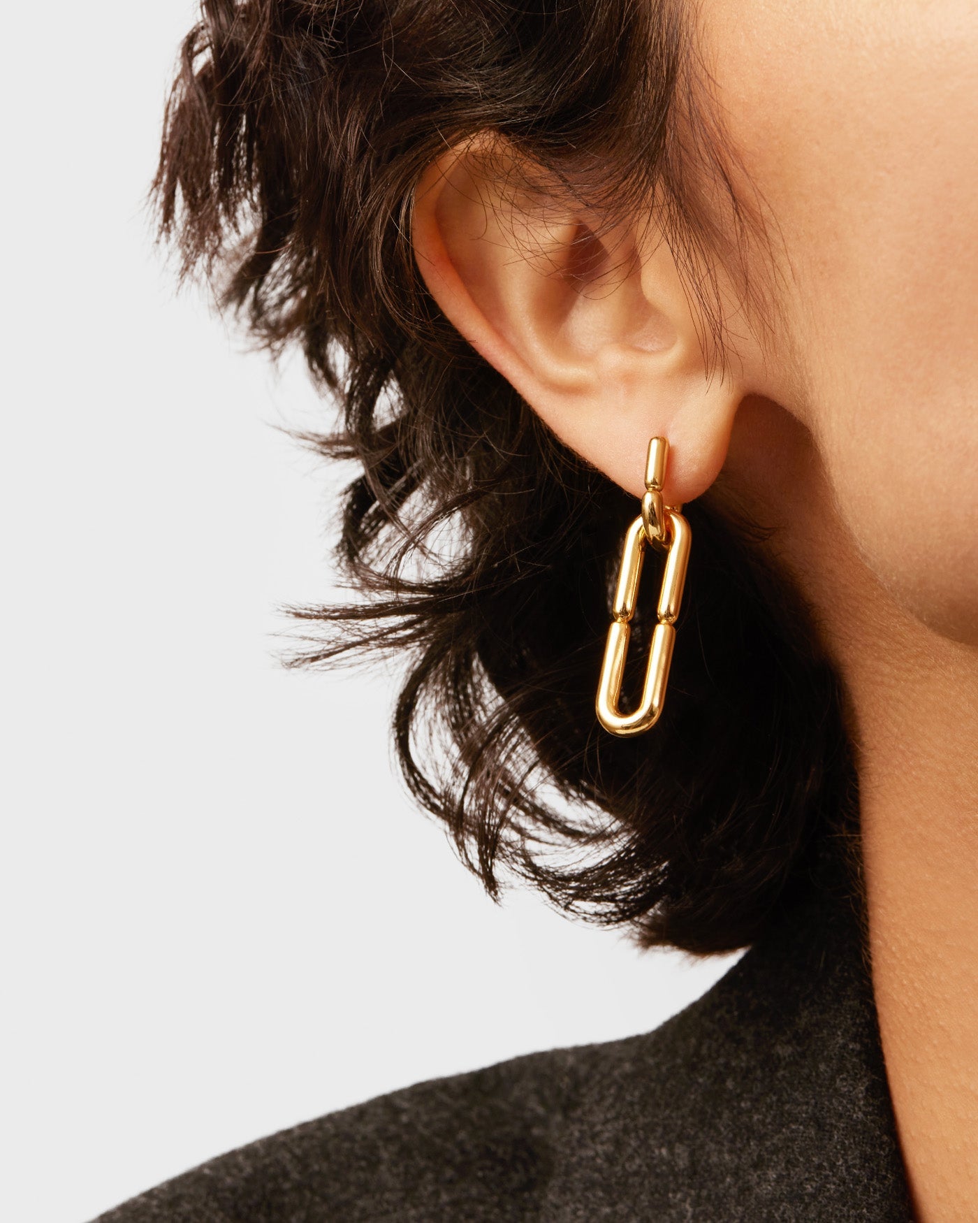 Balloon Link Detachable Earrings | 14K Gold Dipped Brass