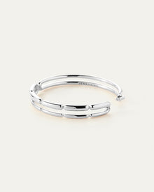 Balloon Link Bangle | Silver Dipped Brass