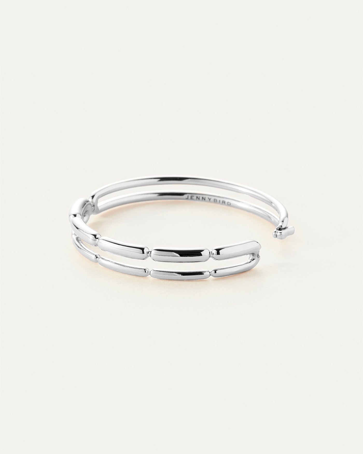 Balloon Link Bangle | Silver Dipped Brass