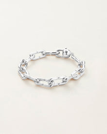 Balloon Link Bracelet | Silver Dipped Brass