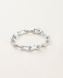 Balloon Link Bracelet | Silver Dipped Brass