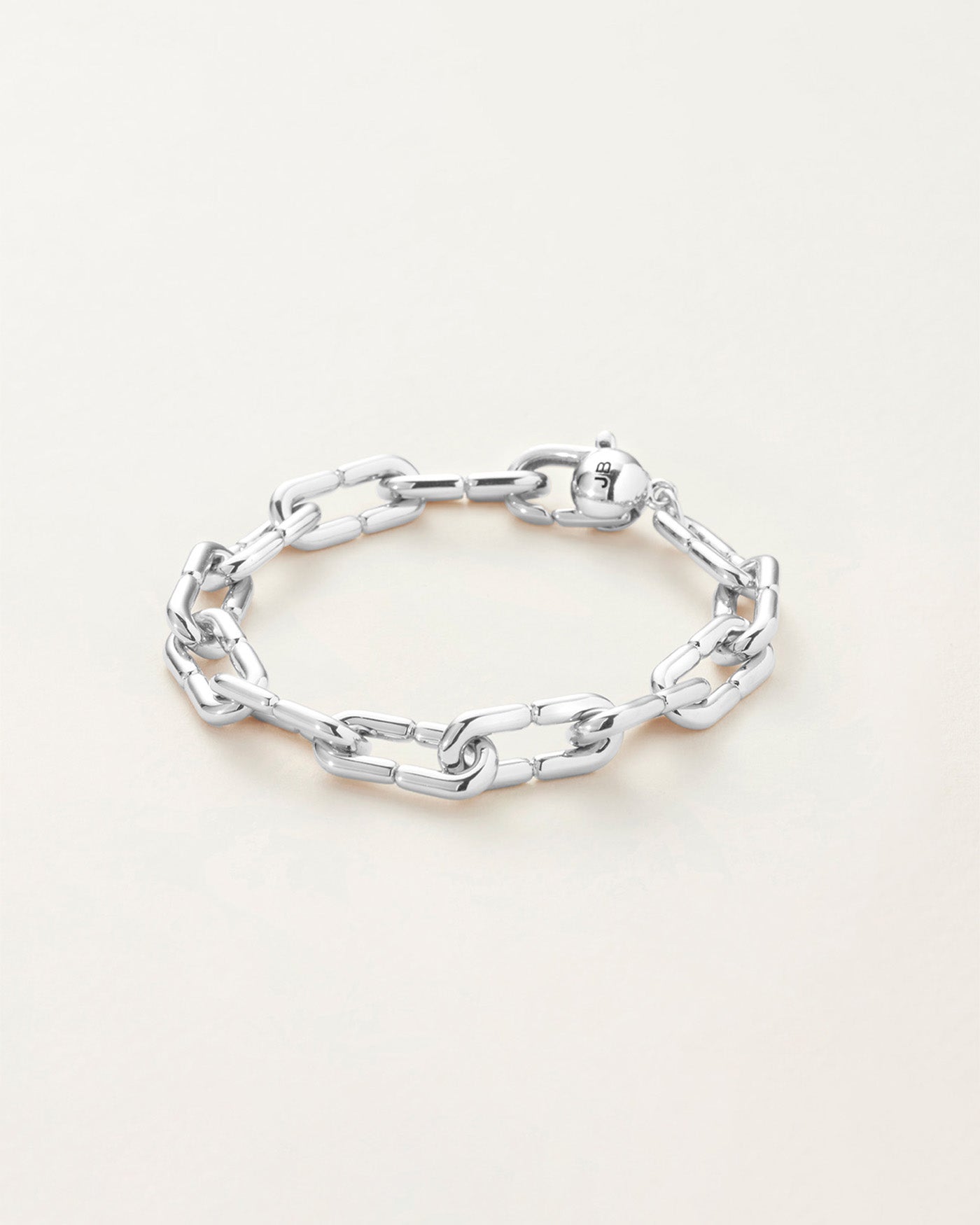 Balloon Link Bracelet | Silver Dipped Brass