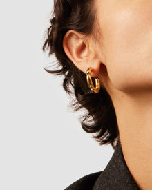 Balloon Link Hoops | 14K Gold Dipped Brass