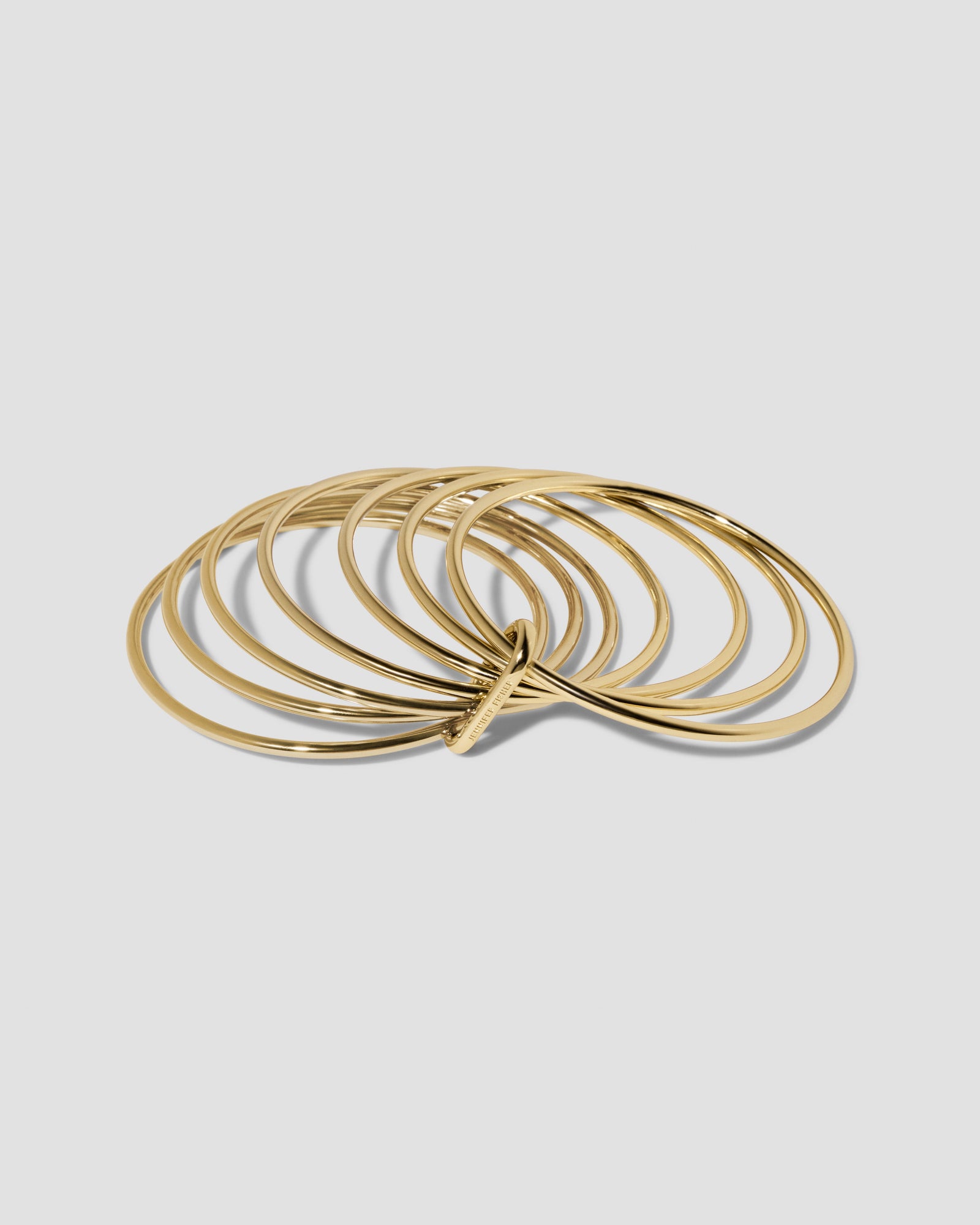 Bangle Set bracelet - close-up detail | gold bracelets for women