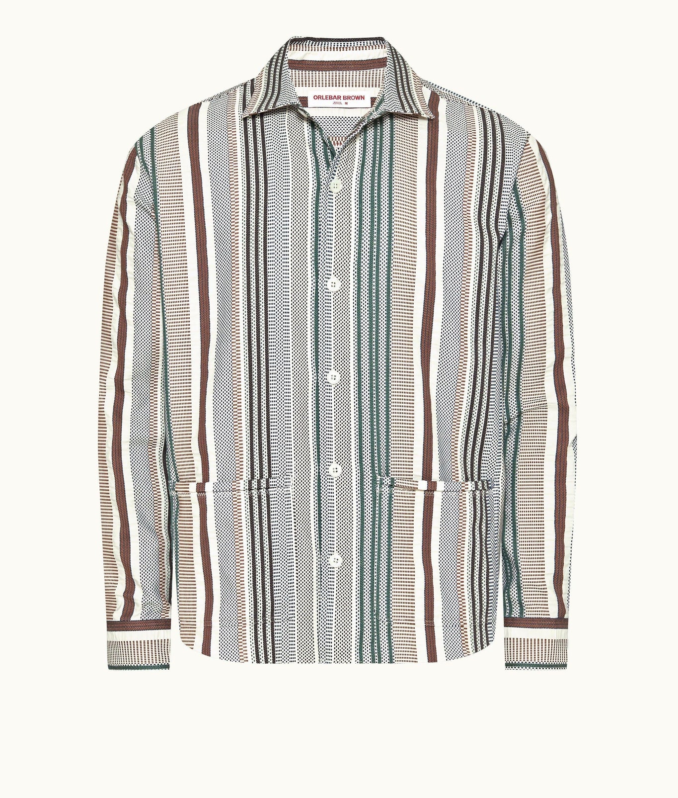 Barkley Jacquard Stripe Cotton Resort Overshirt Woven | Multi