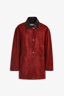 Barn | Modern Suede Jacket | Rouge