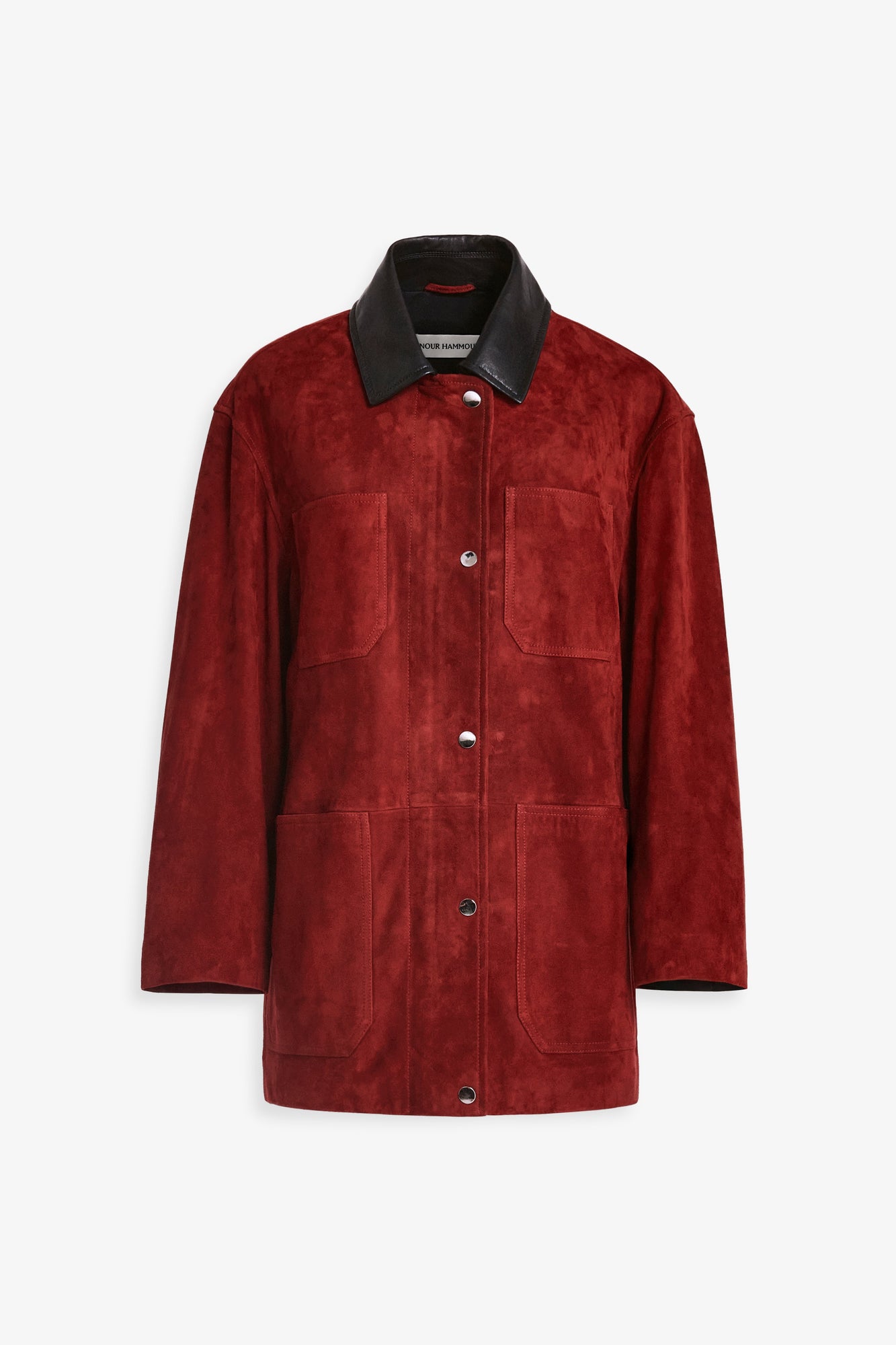Barn | Modern Suede Jacket | Rouge