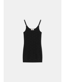 Barry | Lace Knit Mini Dress | Black