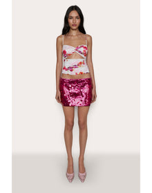 Beia Printed Twist Top | Casablanca Print
