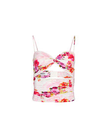 Beia Printed Twist Top | Casablanca Print