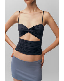 Beia Twist Top | Black