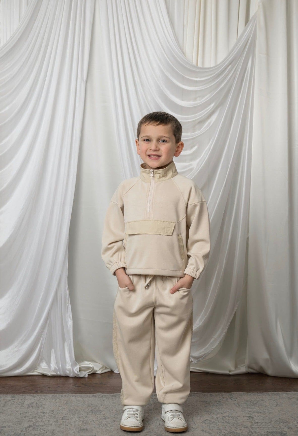 Beige Modal Track Suit