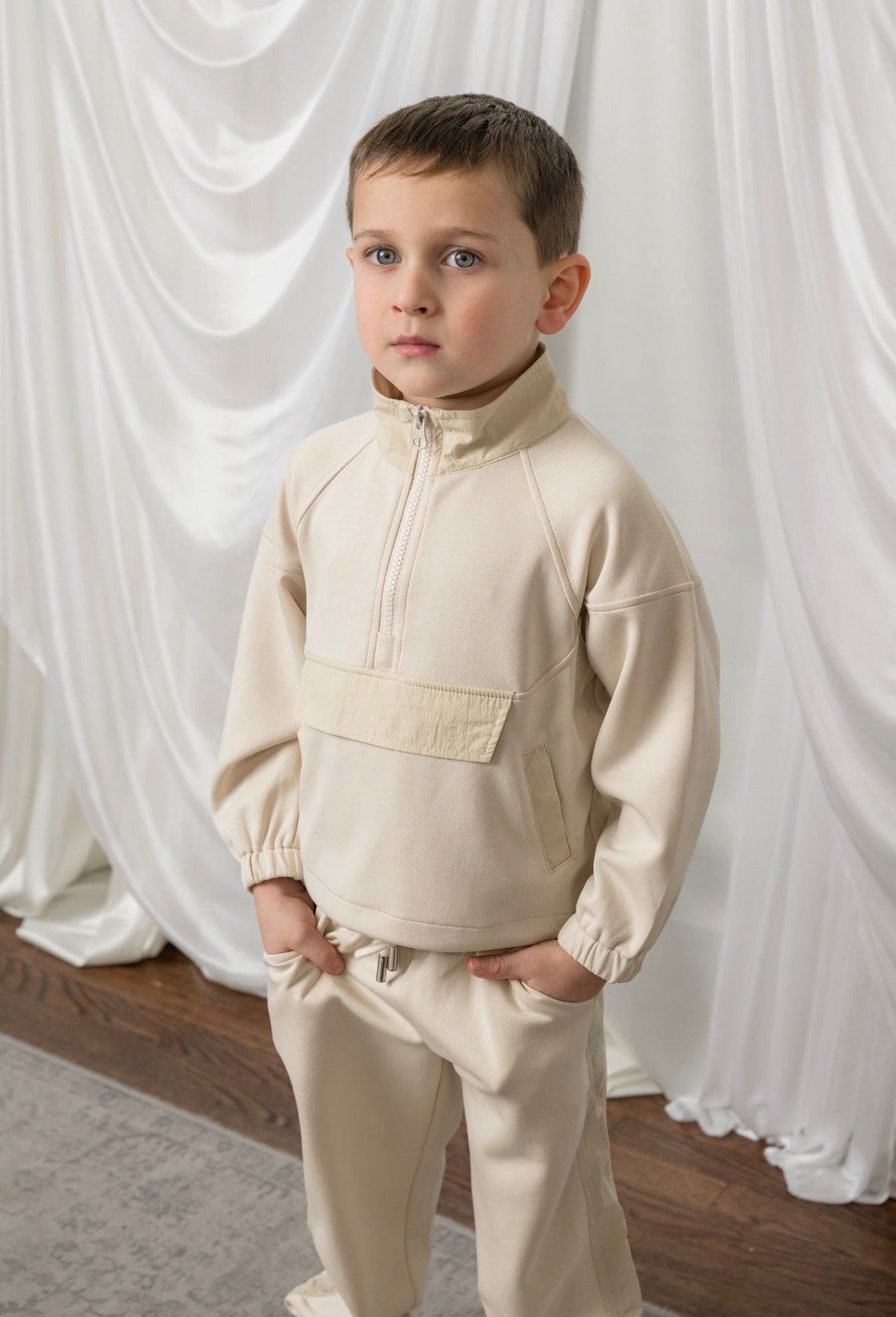 Beige Modal Track Suit