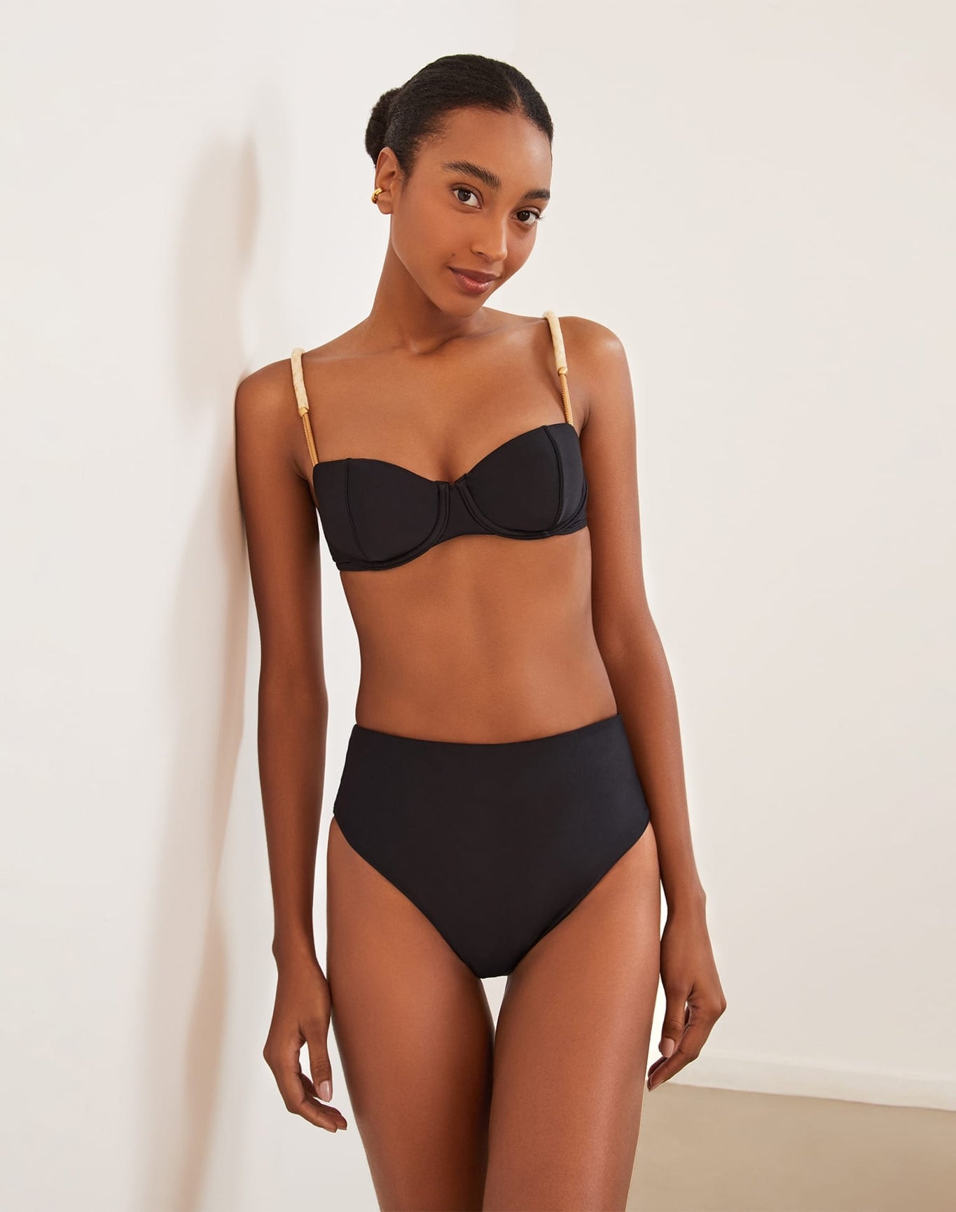 Bela Hot Pant Bottom | Brazilian Cut | Black