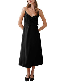 Bella Dahl | Womens | Ruffle Cami Midi Dress | Black