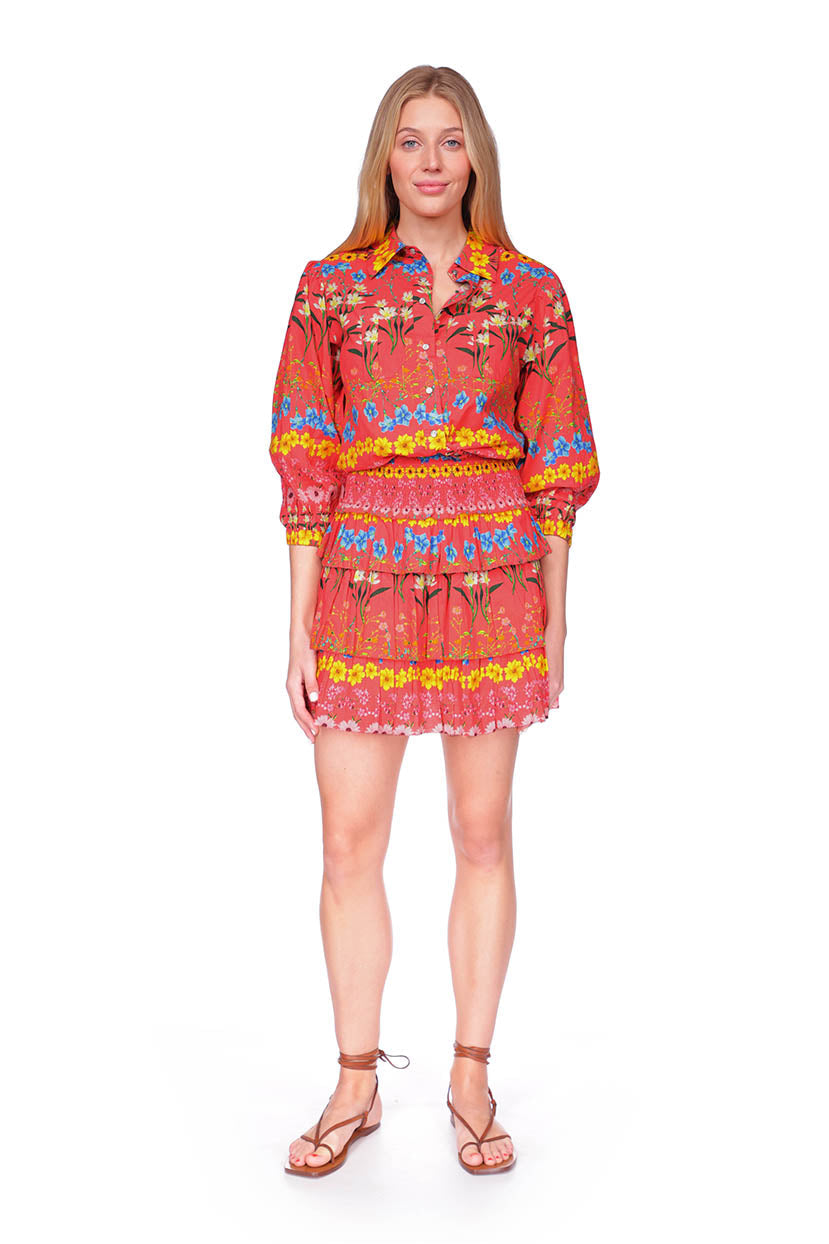 Bella Top | Flowerbox Coral