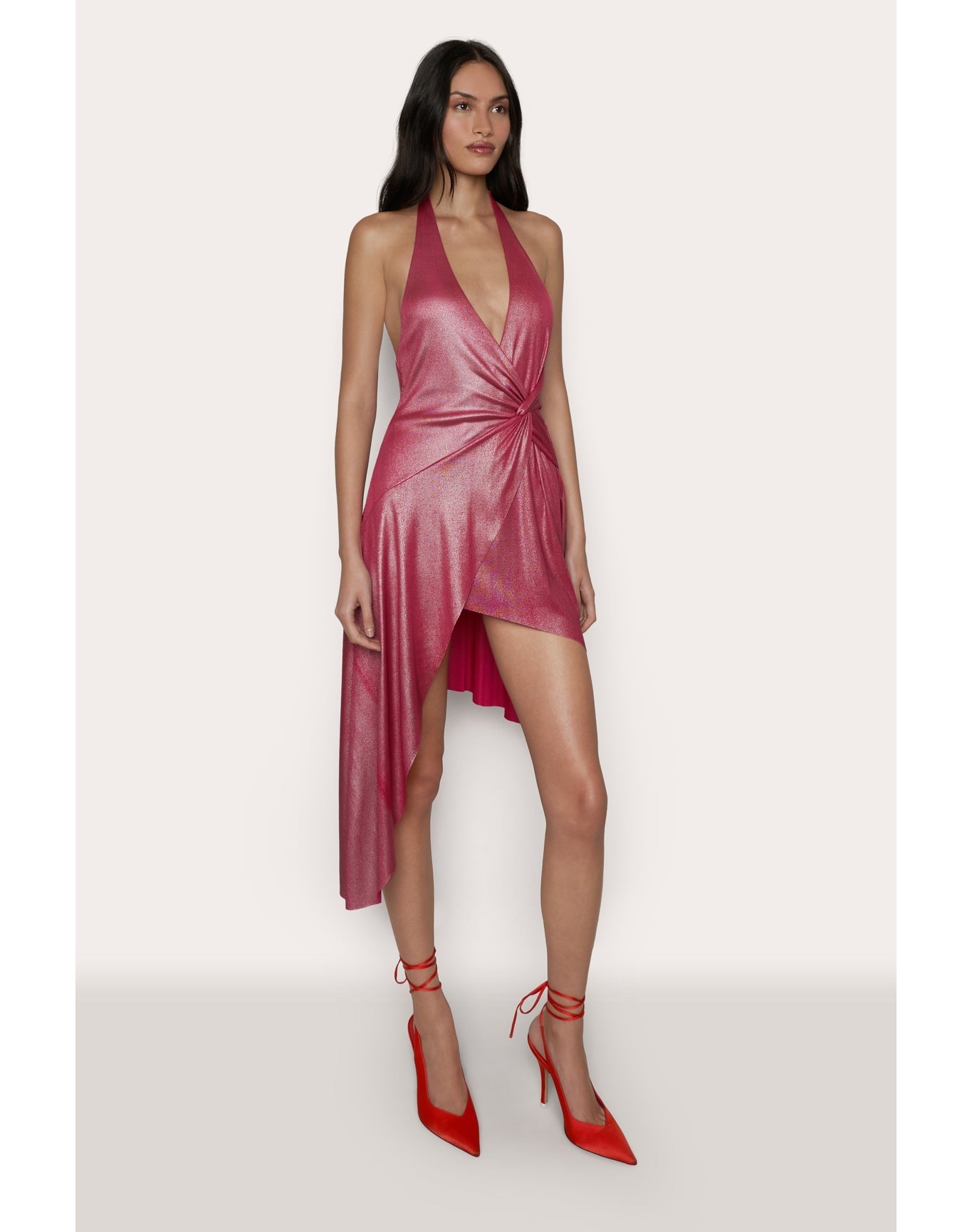 Besora Wrap Dress | Fatale Pink
