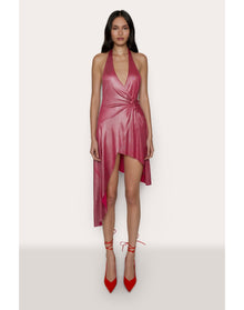 Besora Wrap Dress | Fatale Pink
