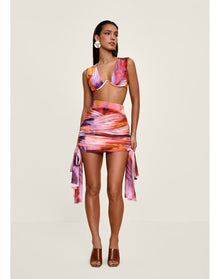 Bina Mesh Skirt | Dandi Print