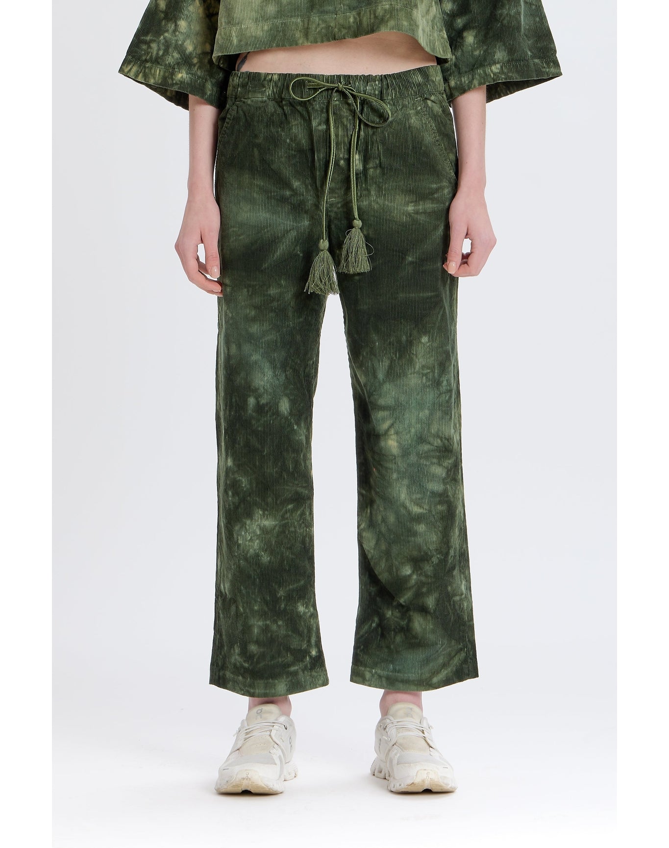 Birdie Corduroy Pant | Army Tie Dye