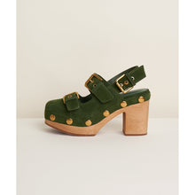 Birdie Suede Platform Clog | Moss