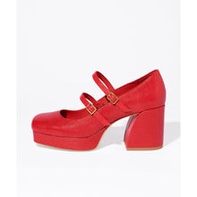 Bizzy Retro Inspired Chunky Strapped Heel | Vamp