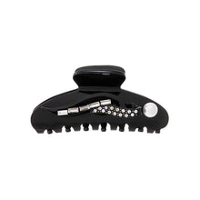 Black Pearl, Baguette, & Rhinestone Hair Claw Clip - Adina's Jewels