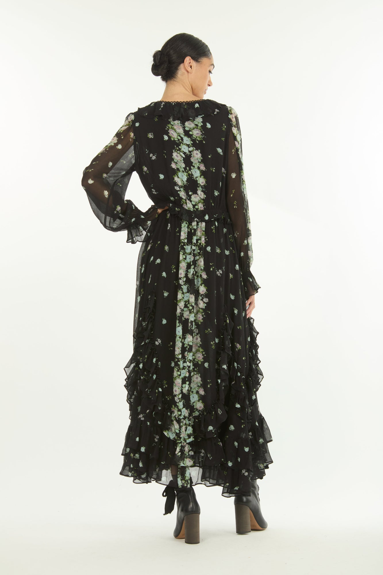 Brighton Dress | Black Floral Alley