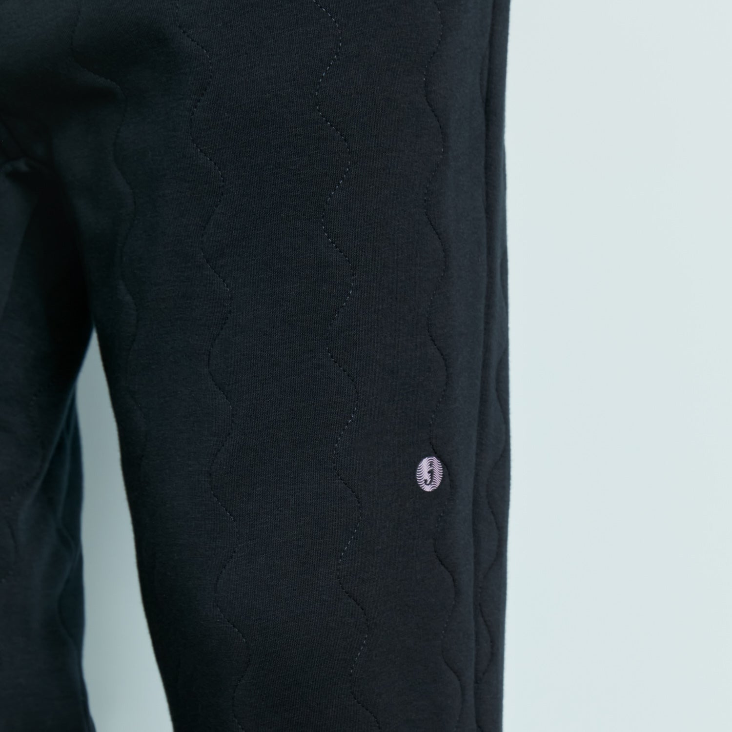 Insulated Double-Fleece Quilted Pants | Black