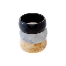 Neutral Marble Resin Bangle Trio Set - Adina's Jewels