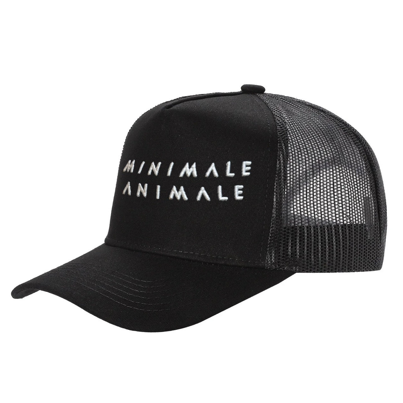 Sun Tease Mesh Hat | Black x White Logo
