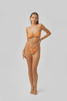Women | Kaila Double Ring Cheeky Bottoms | Orange Crush