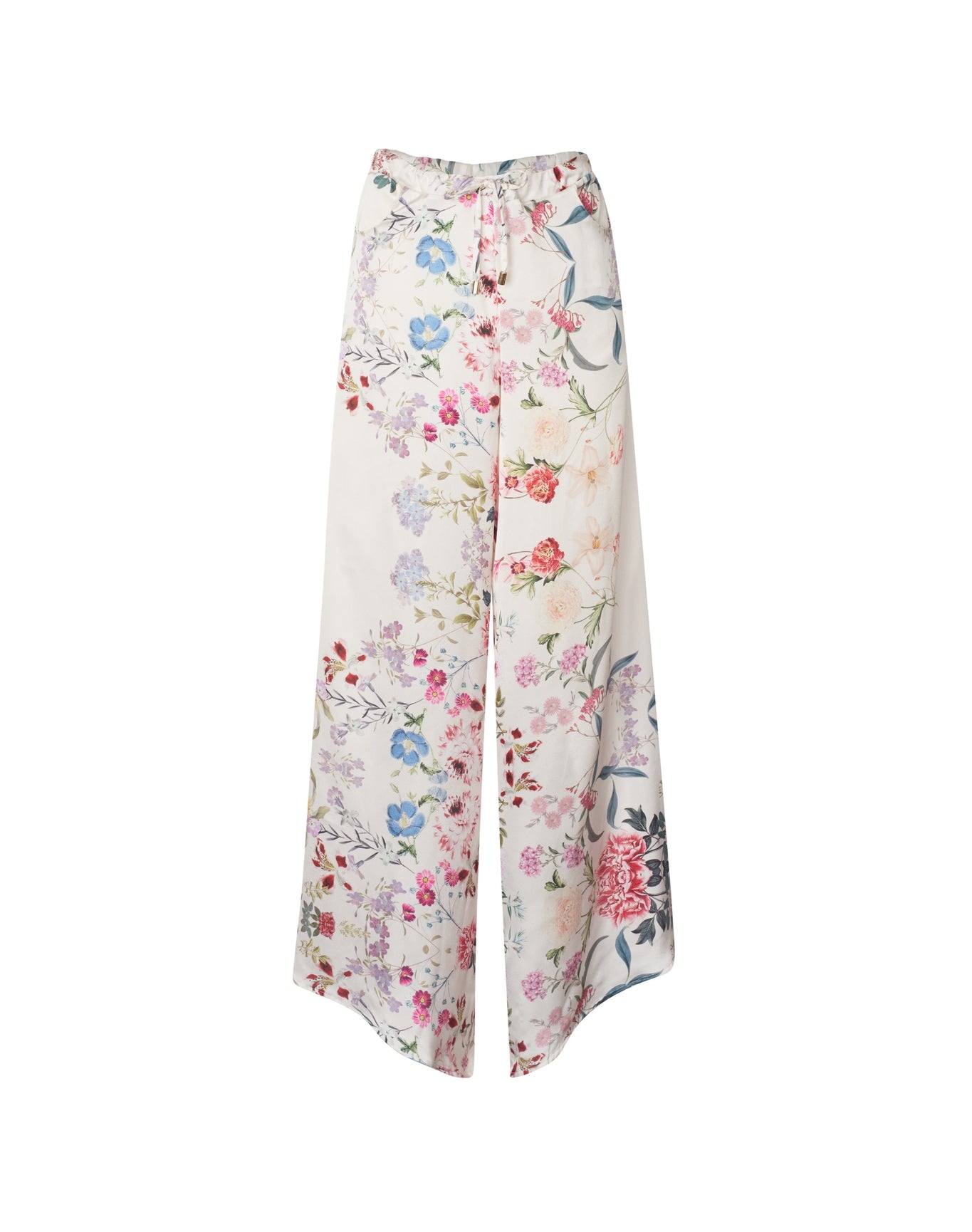 Bloom Floral Pants | White