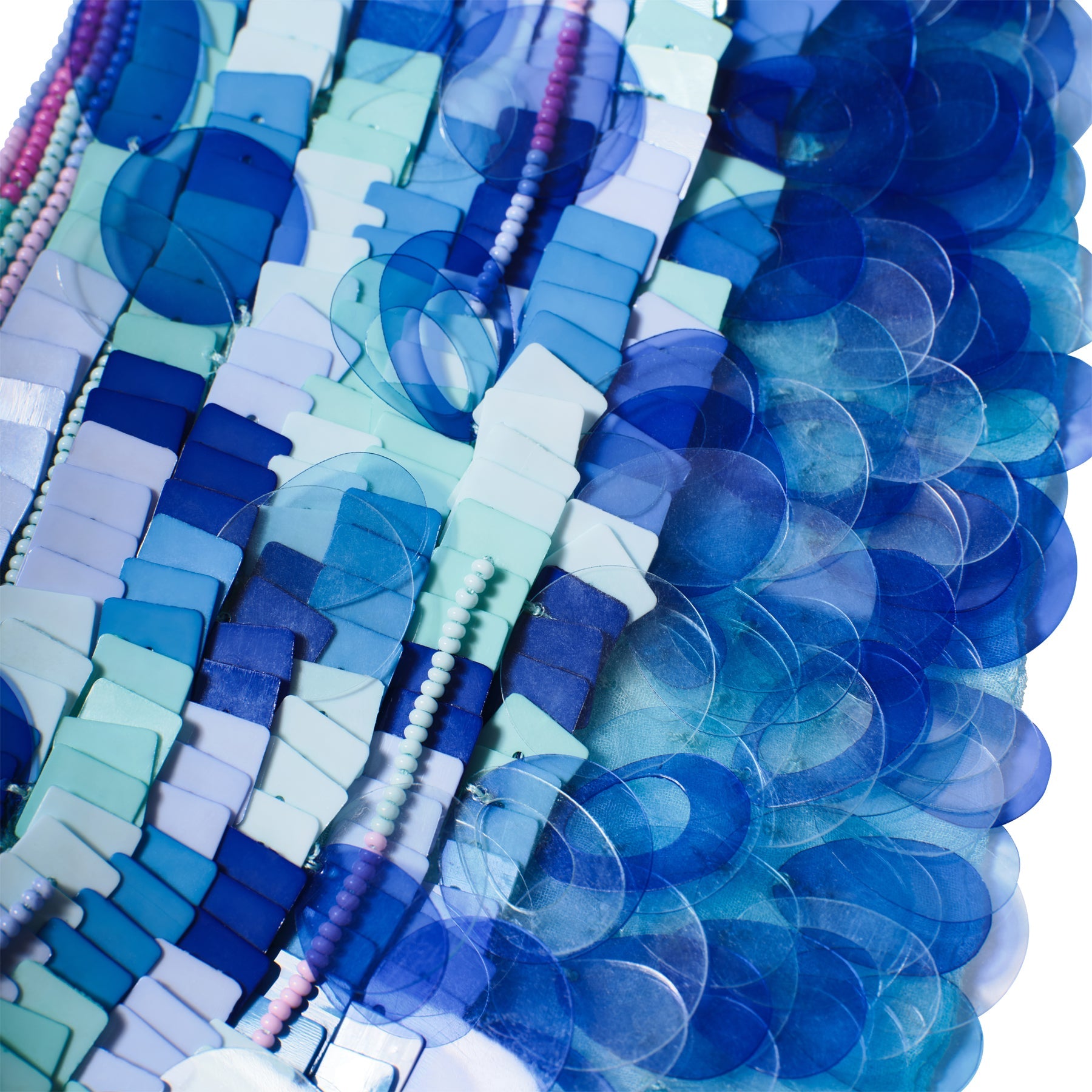 Dory Scarf Necklace | Light Blue/Blue
