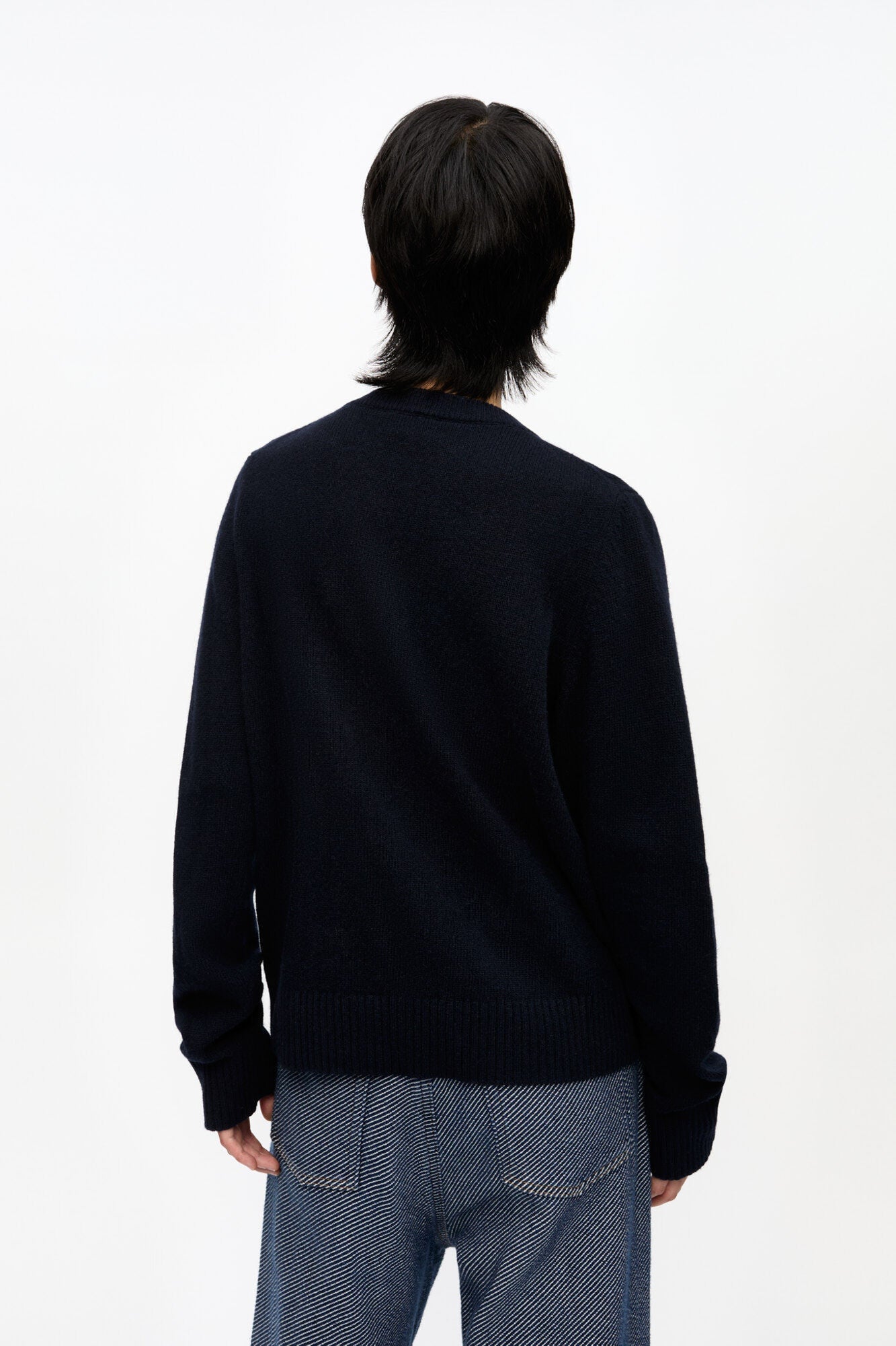 Blue Graphic Wool Jumper | Sky Captain