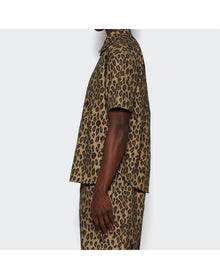 Bluemarble | Men | Shortsleeve Shirt | Leopard Print